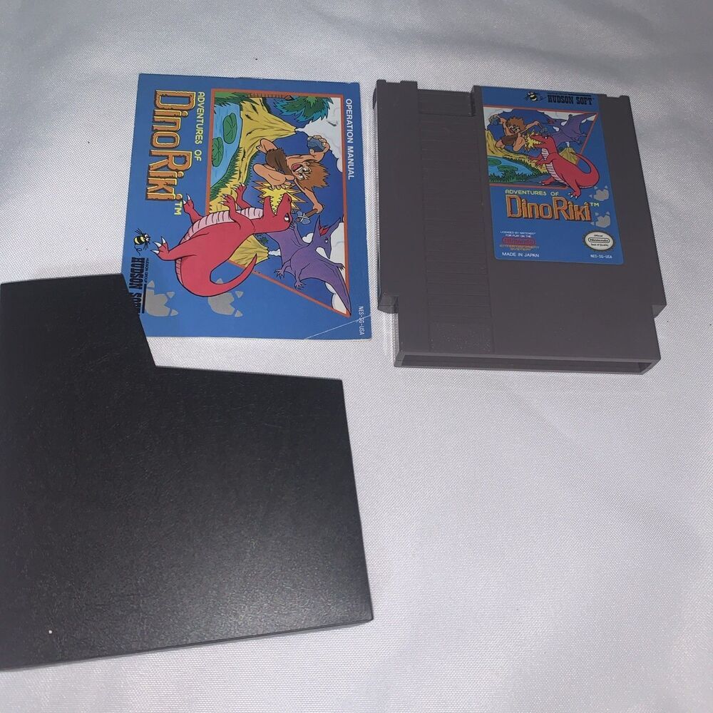 Adventures Of Dino Riki Nintendo Entertainment System Cart And Manual Included - Picture 6 of 7